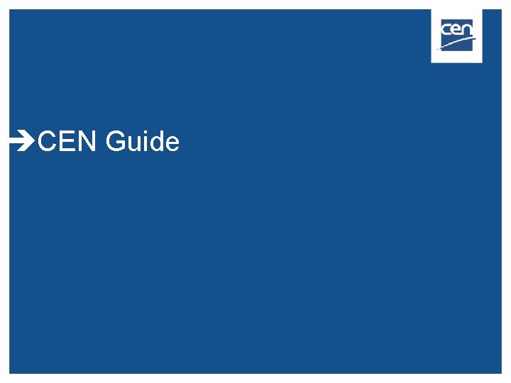 CEN Guide 