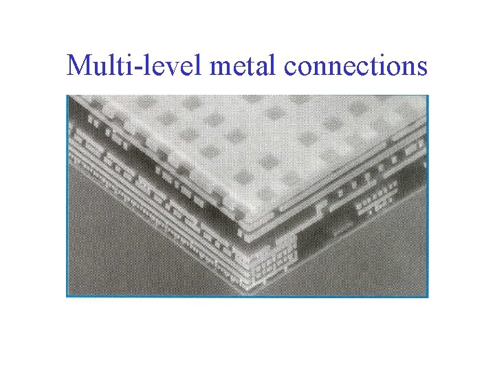 Multi-level metal connections 