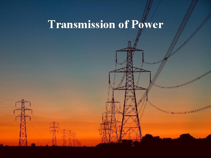 Transmission of Power 3 