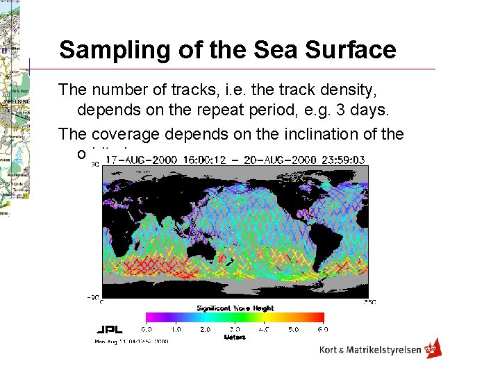 Sampling of the Sea Surface The number of tracks, i. e. the track density,