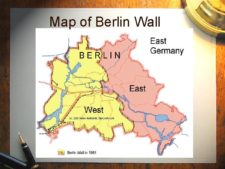 Map of Berlin Wall 