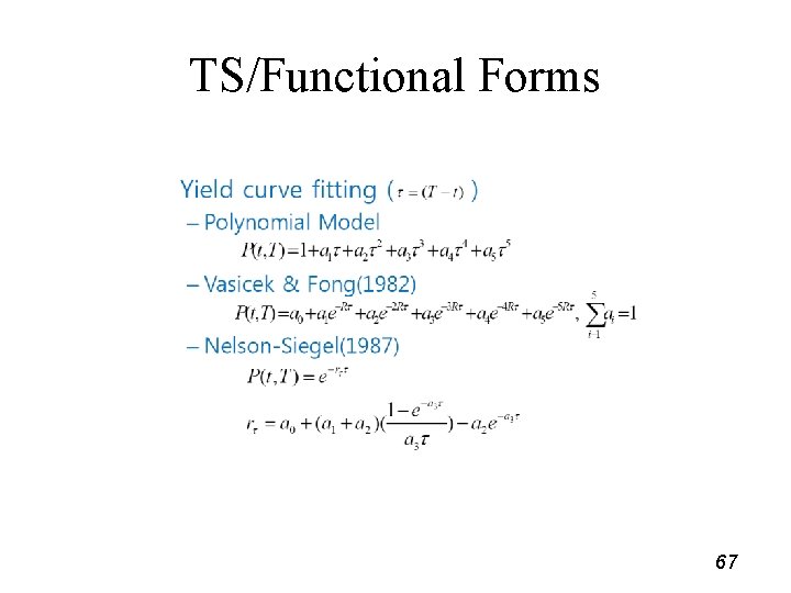 TS/Functional Forms 67 