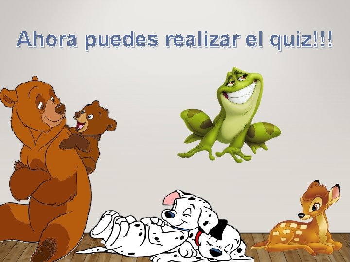 Ahora puedes realizar el quiz!!! 