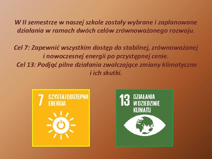 W II semestrze w naszej szkole zostały wybrane i zaplanowane działania w ramach dwóch