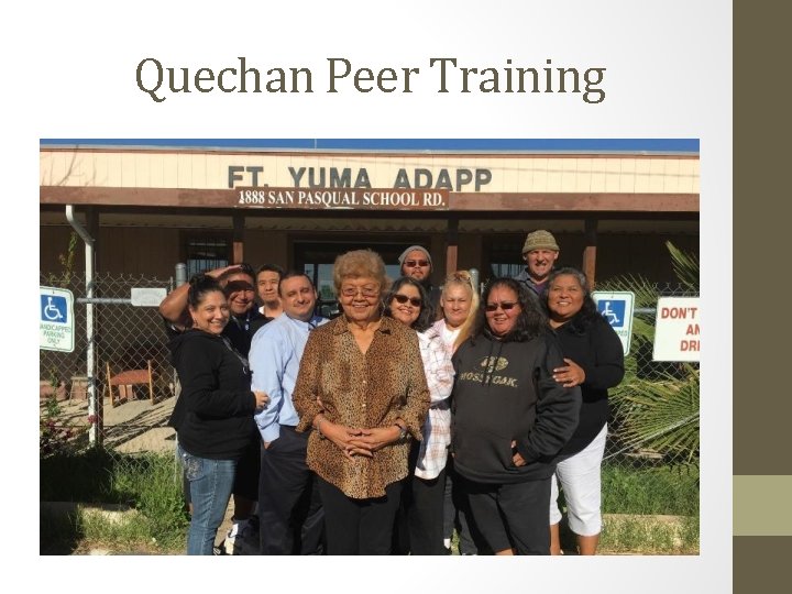 Quechan Peer Training 