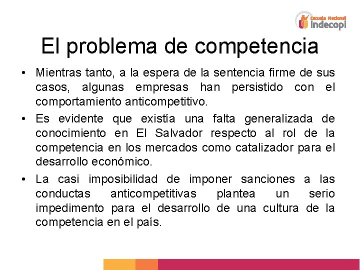 El problema de competencia • Mientras tanto, a la espera de la sentencia firme