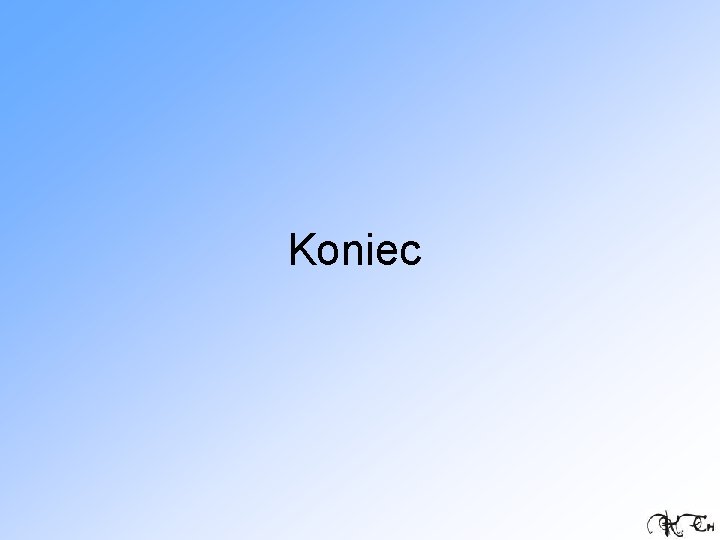 Koniec 