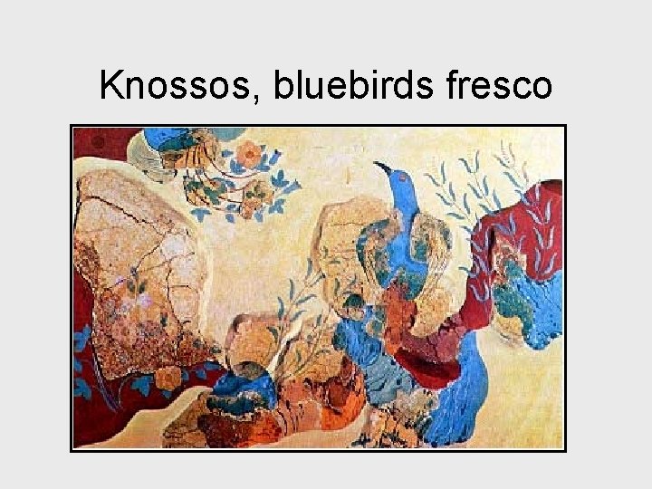 Knossos, bluebirds fresco 