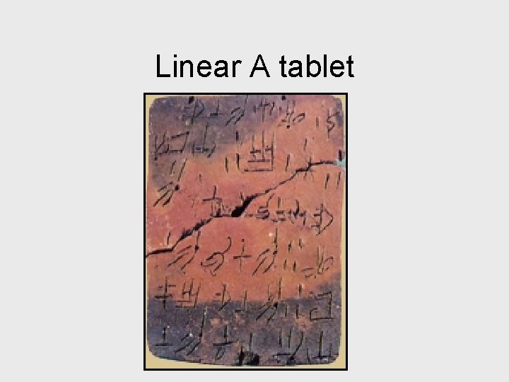 Linear A tablet 