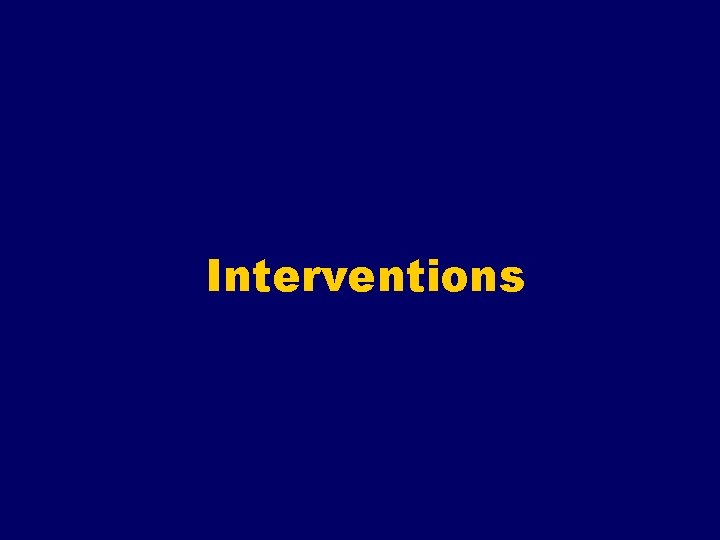 Interventions 