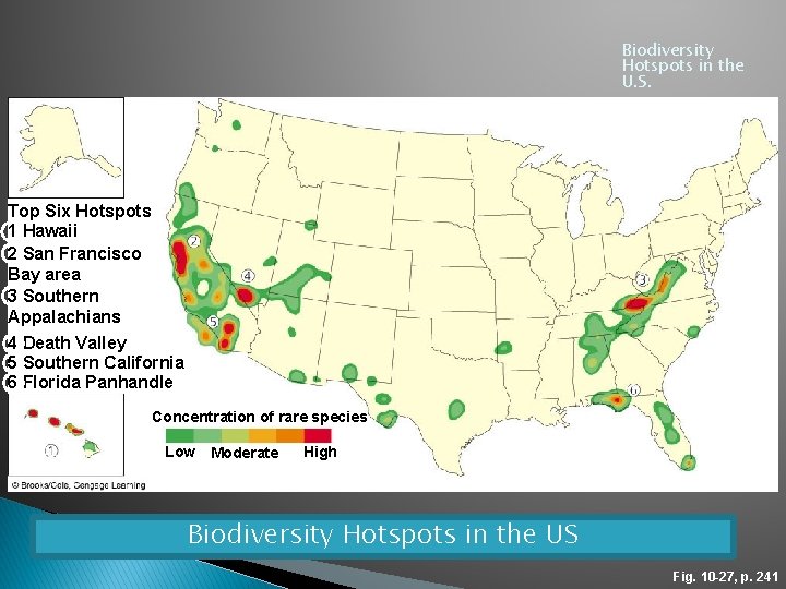 Biodiversity Hotspots in the U. S. Top Six Hotspots 1 Hawaii 2 San Francisco