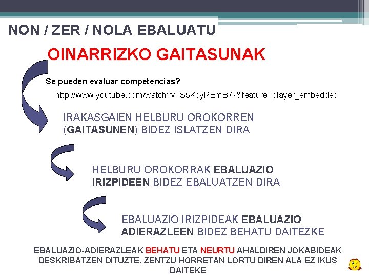 NON / ZER / NOLA EBALUATU OINARRIZKO GAITASUNAK Se pueden evaluar competencias? http: //www.