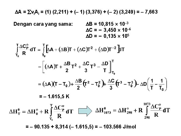  A = i. Ai = (1) (2, 211) + (– 1) (3, 376)