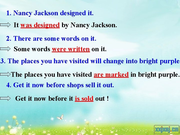 1. Nancy Jackson designed it. It was designed by Nancy Jackson. 2. There are