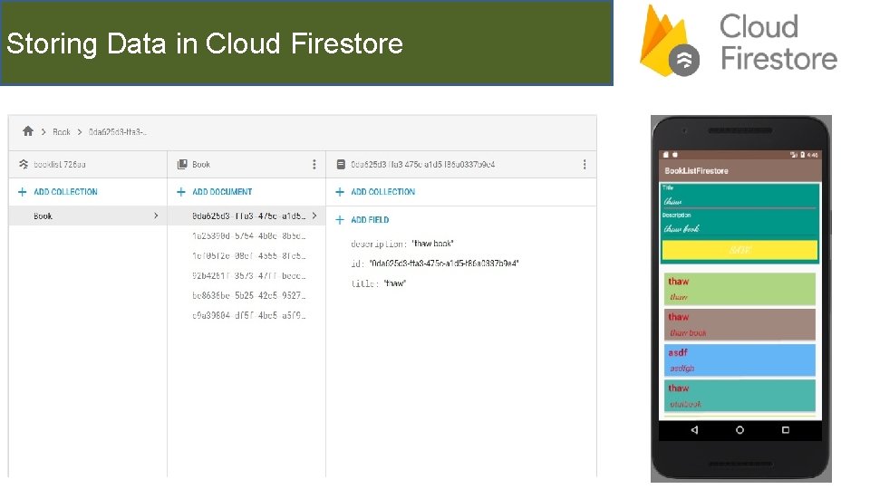 Storing Data in Cloud Firestore 