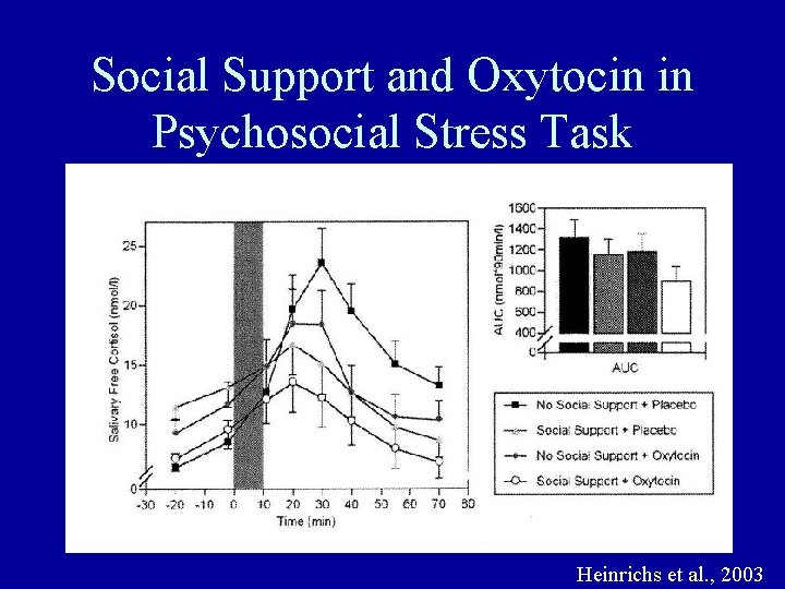 Social Support and Oxytocin in Psychosocial Stress Task Heinrichs et al. , 2003 