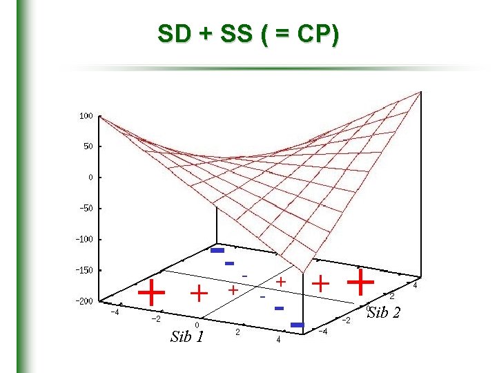 SD + SS ( = CP) + + Sib 1 -+ - - +