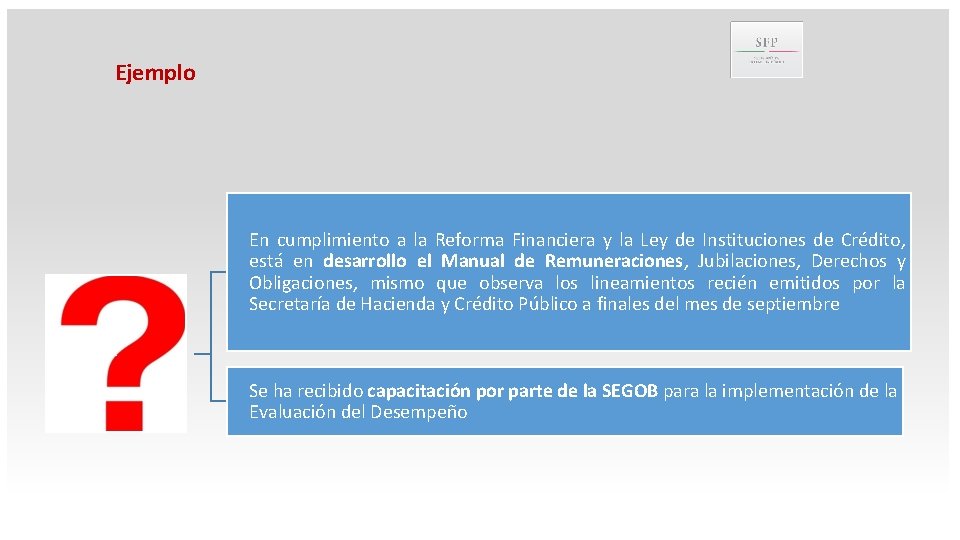 Ejemplo En cumplimiento a la Reforma Financiera y la Ley de Instituciones de Crédito,