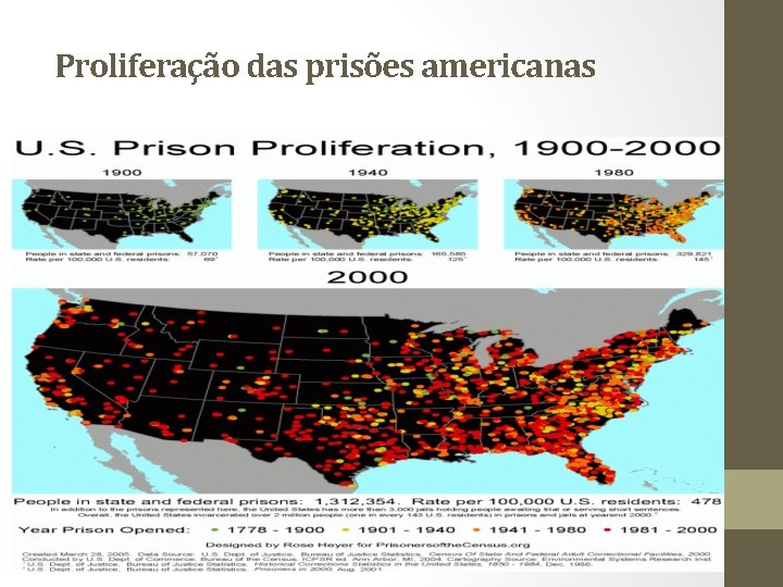 Proliferação das prisões americanas 