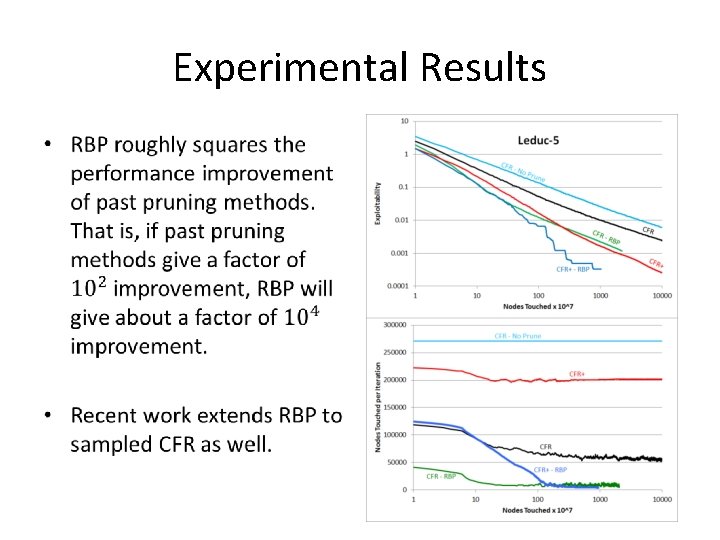 Experimental Results • 