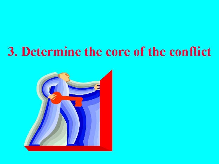 3. Determine the core of the conflict 