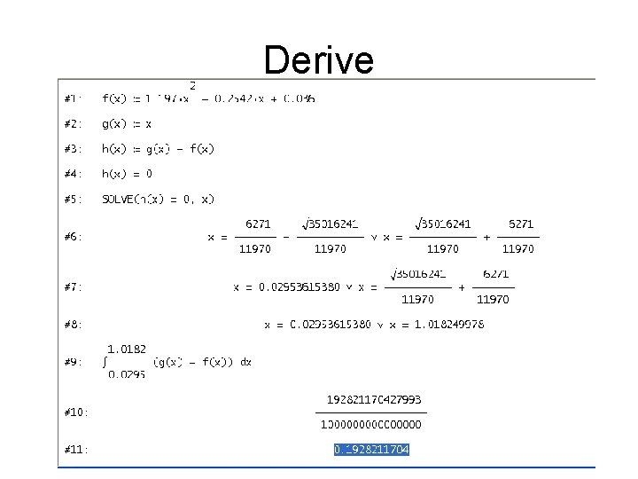 Derive 