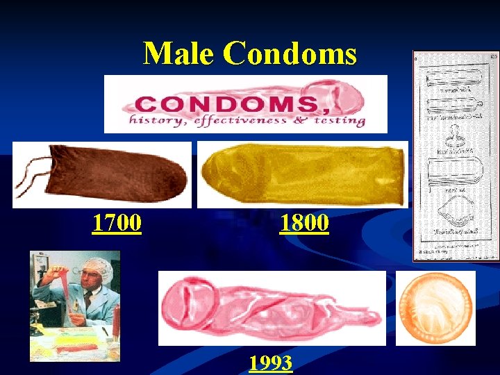 Male Condoms 1700 1800 1993 
