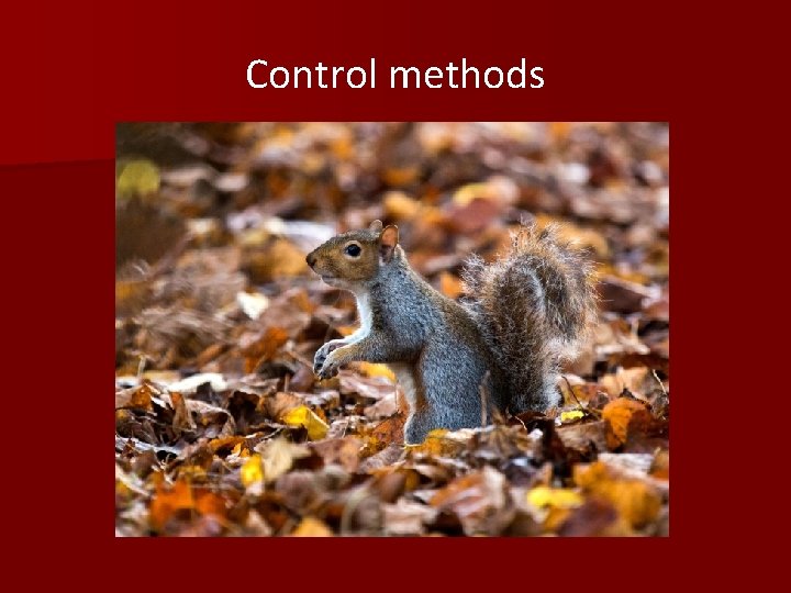 Control methods 