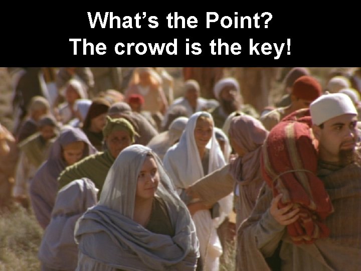 What’s the Point? The crowd is the key! 