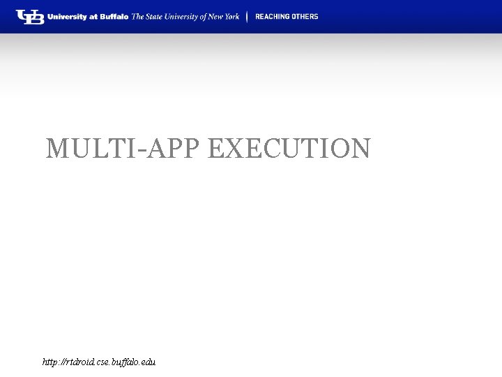 MULTI-APP EXECUTION http: //rtdroid. cse. buffalo. edu 