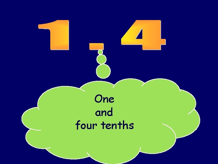 One and four tenths 