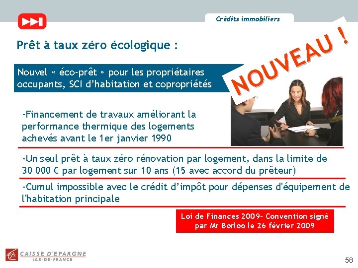 Crédits immobiliers Prêt à taux zéro écologique : Nouvel « éco-prêt » pour les