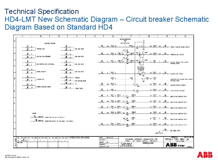 Technical Specification HD 4 -LMT New Schematic Diagram – Circuit breaker Schematic Diagram Based