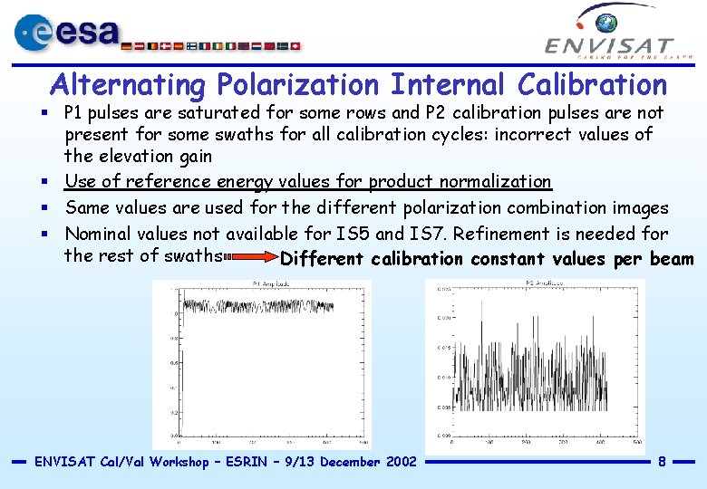 Alternating Polarization Internal Calibration § P 1 pulses are saturated for some rows and