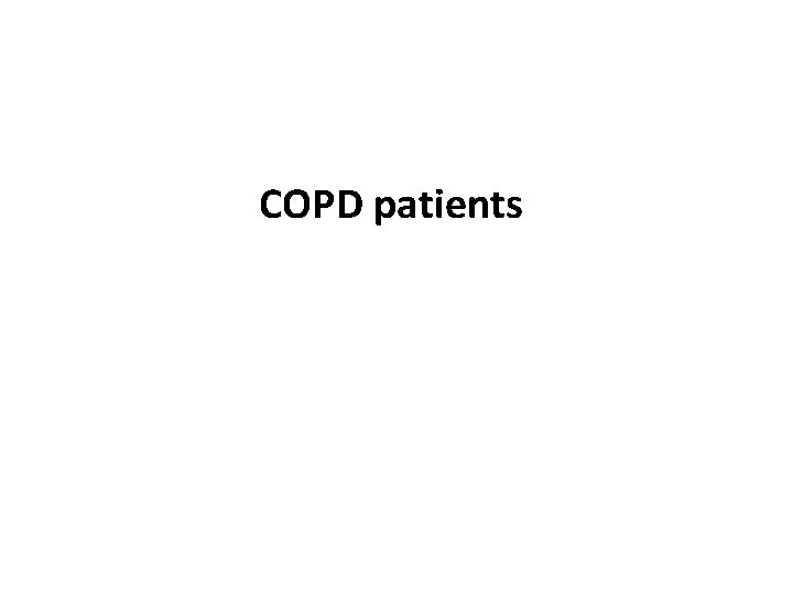COPD patients 