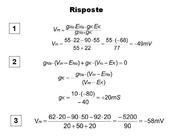 Risposte 1 2 3 