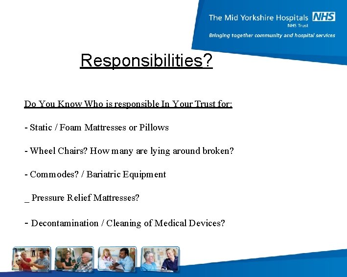 Responsibilities? Do You Know Who is responsible In Your Trust for: - Static /