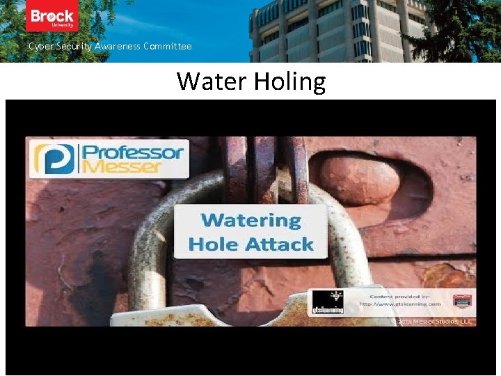 Cyber Security Awareness Committee Water Holing 