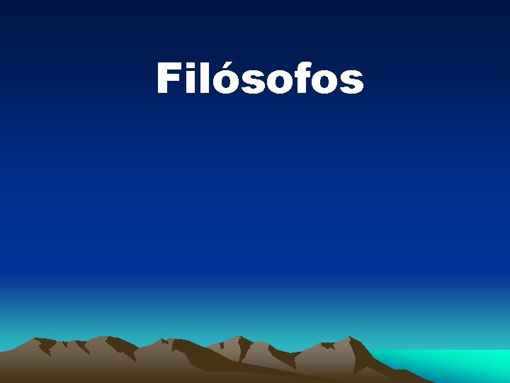 Filósofos 