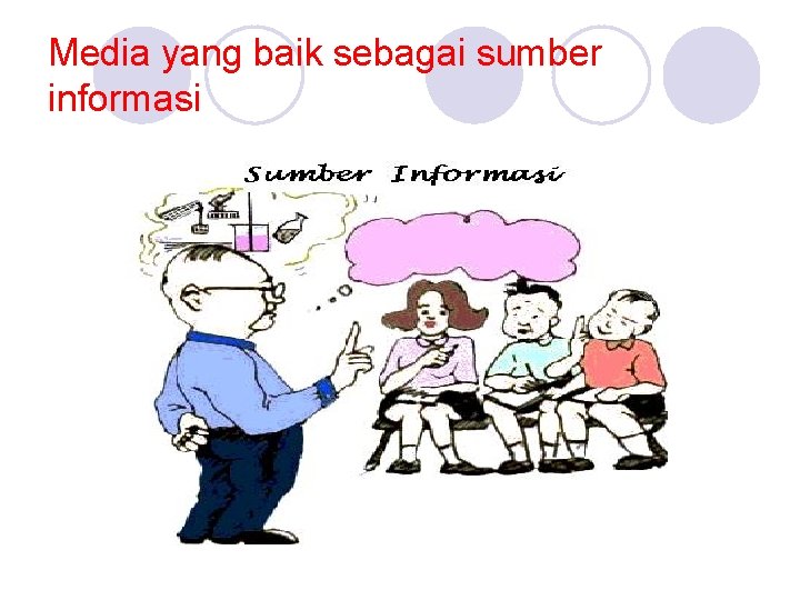 Media yang baik sebagai sumber informasi 