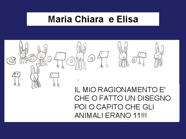 Maria Chiara e Elisa IL MIO RAGIONAMENTO E' CHE O FATTO UN DISEGNO POI