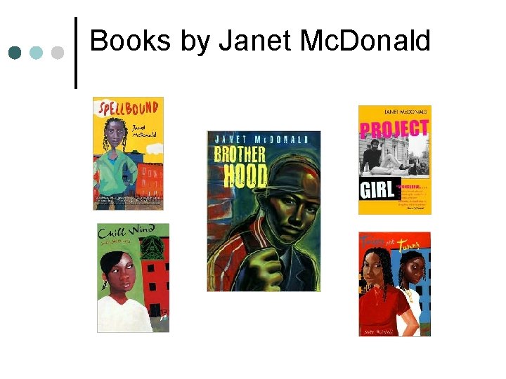 Books by Janet Mc. Donald 