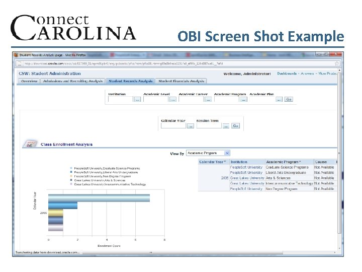 OBI Screen Shot Example 