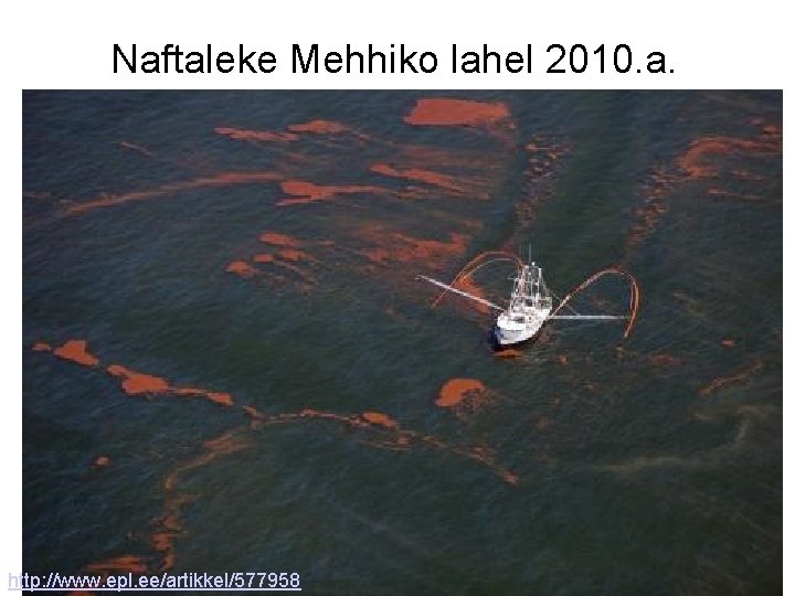 Naftaleke Mehhiko lahel 2010. a. http: //www. epl. ee/artikkel/577958 