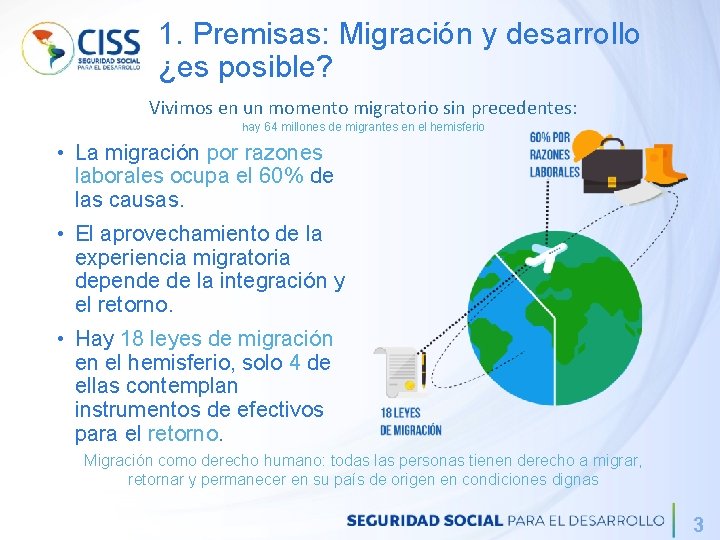1. Premisas: Migración y desarrollo ¿es posible? Vivimos en un momento migratorio sin precedentes: