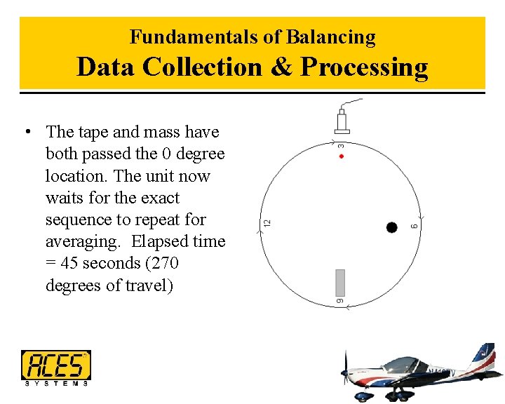 Fundamentals of Balancing Data Collection & Processing • The tape and mass have both