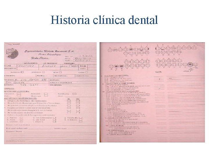 Historia clínica dental 