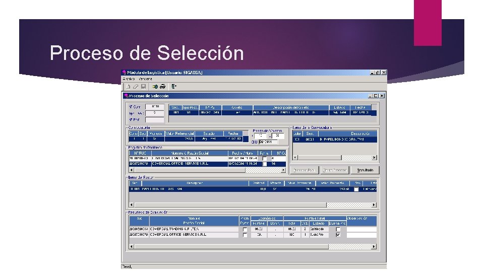 Proceso de Selección 