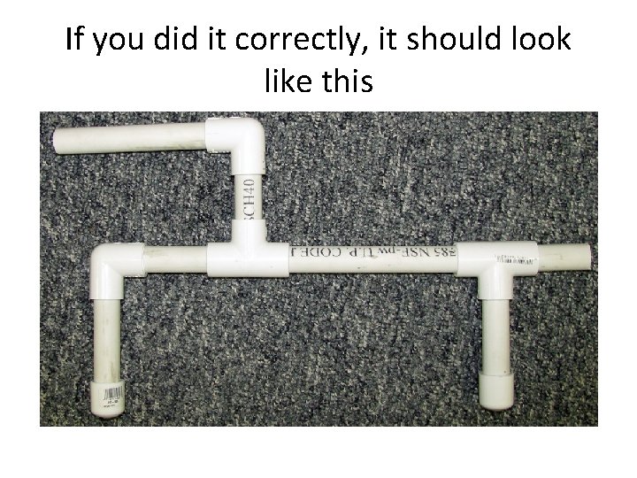 If you did it correctly, it should look like this 