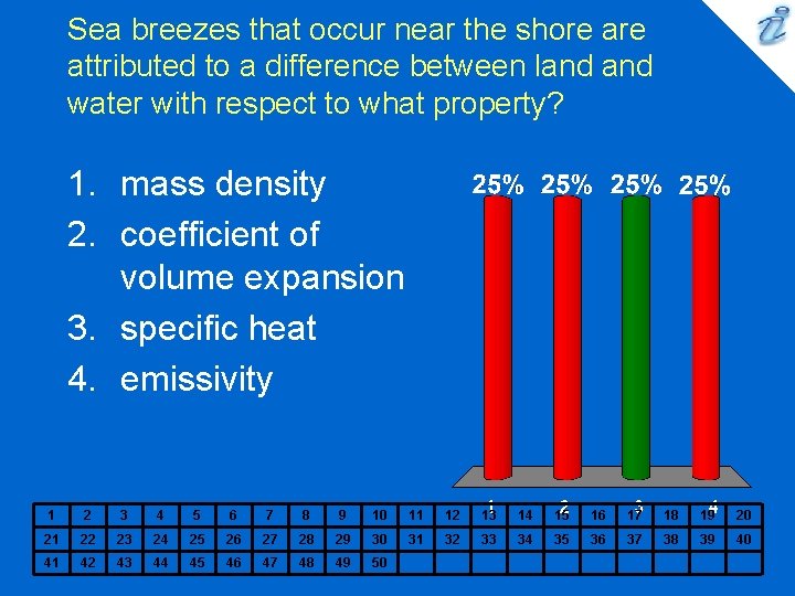 Sea breezes that occur near the shore attributed to a difference between land water